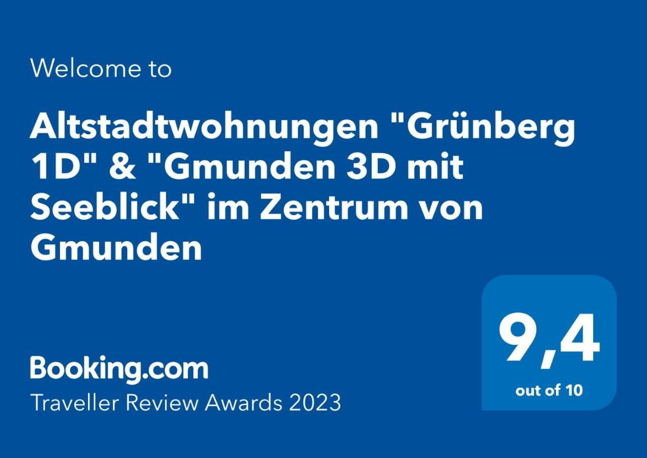 Altstadtwohnungen "Grunberg 1D" & "Gmunden 3D Mit Seeblick" Im Zentrum Von Gmunden Buitenkant foto