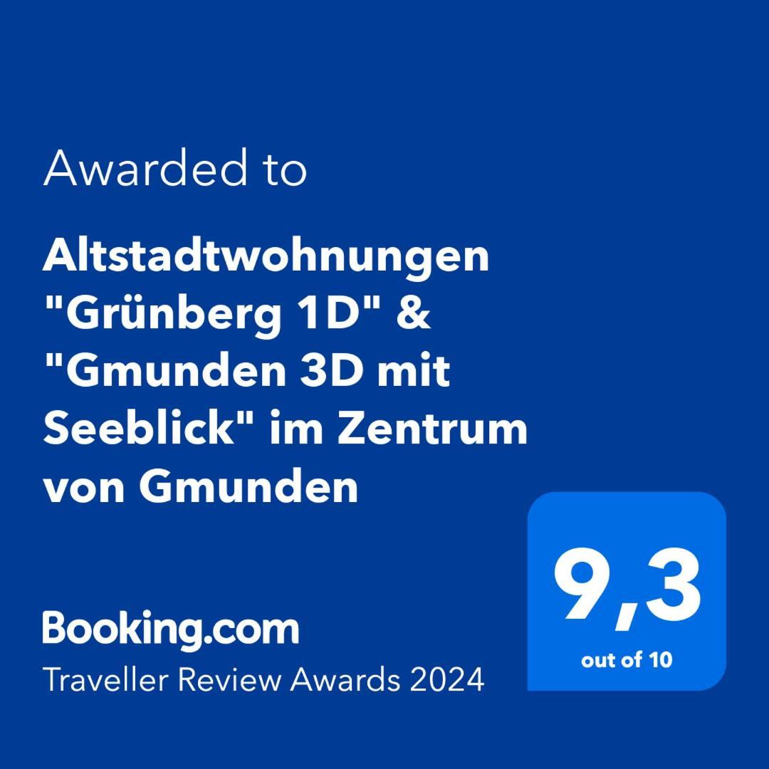 Altstadtwohnungen "Grunberg 1D" & "Gmunden 3D Mit Seeblick" Im Zentrum Von Gmunden Buitenkant foto
